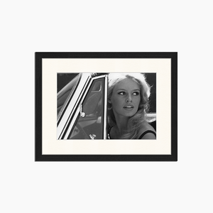 Brigitte Bardot Driving - Print Muurdecoratie