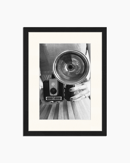 Vintage Photocamera - Print Muurdecoratie