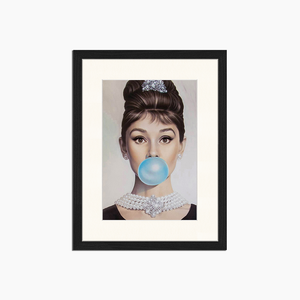 Audrey's Bubble Gum - Print Muurdecoratie