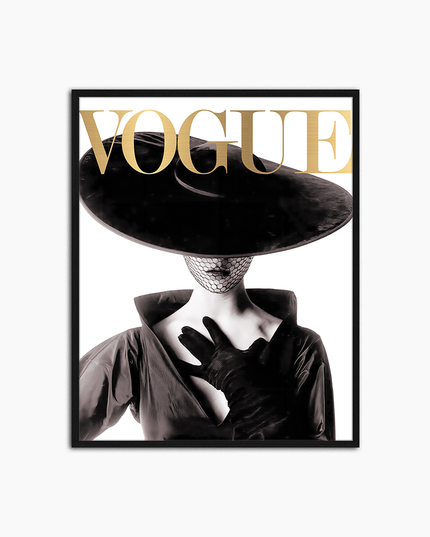 Vogue-Cover – bedruckte Wanddekoration