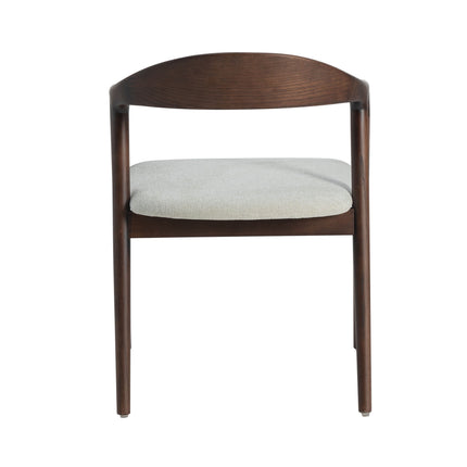 Andrea Esszimmerstuhl aus Walnussholz – Japandi Beige