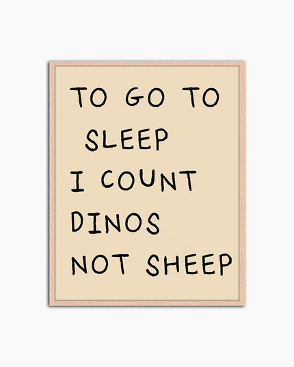 Compter les dinosaures - Décoration murale imprimée