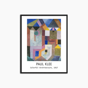 Bunte Architektur von Paul Klee Poster – Druckwanddekoration