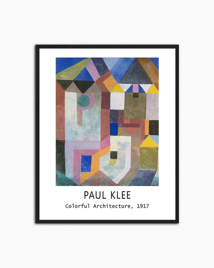 Bunte Architektur von Paul Klee Poster – Druckwanddekoration