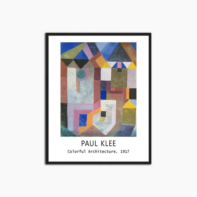 Bunte Architektur von Paul Klee Poster – Druckwanddekoration
