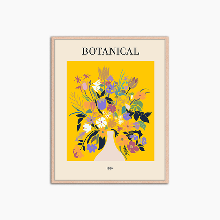 Botanisch - Wanddekoration drucken