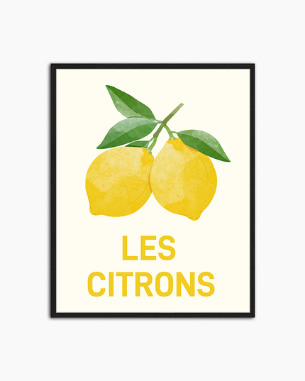 Les Citrons - Décoration murale imprimée