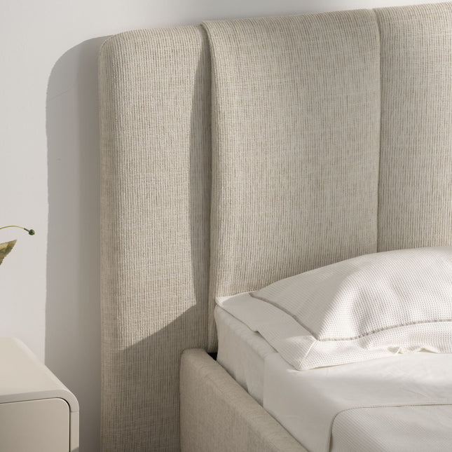 Bed Elon - Beige Chenille - 180cm x 200cm