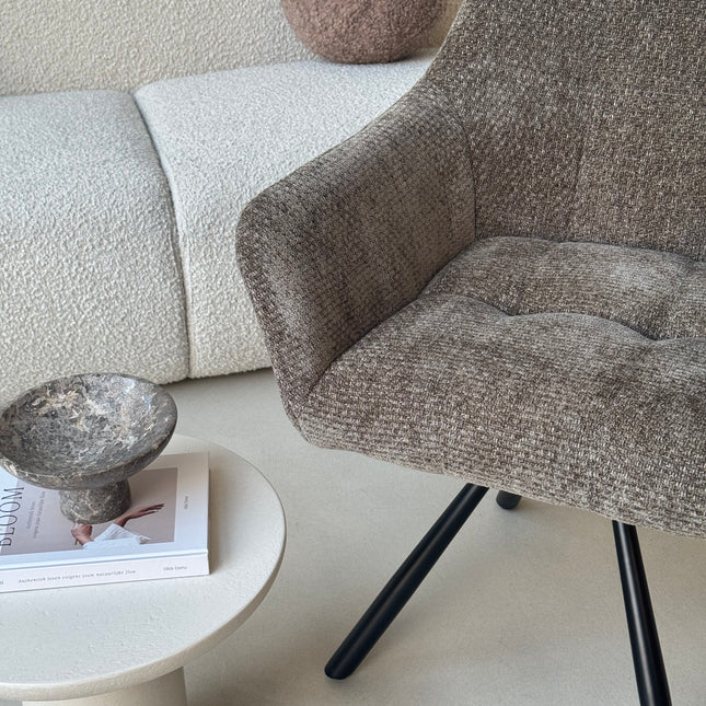 Breeze Draaistoel - Khaki - Chenille