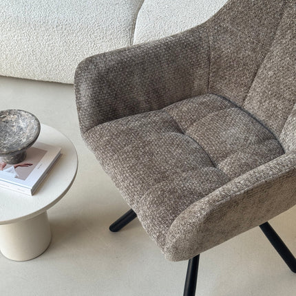 Chaise pivotante Breeze - Kaki - Chenille