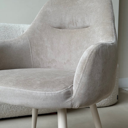 Ivy Esszimmerstuhl – Beige Rib
