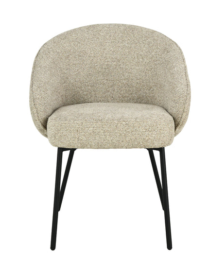 Cleo Esszimmerstuhl - Taupe - Chenille