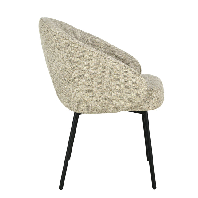 Chaise de salle à manger Cleo - Taupe - Chenille
