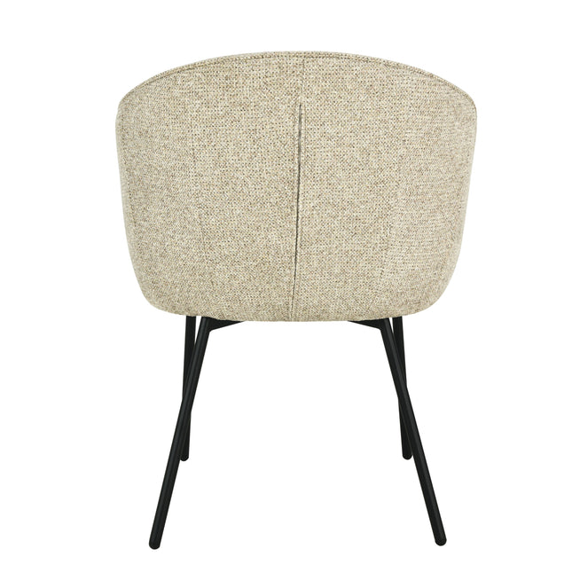 Chaise de salle à manger Cleo - Taupe - Chenille