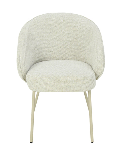 Cleo Eetkamerstoel - Beige - Chenille