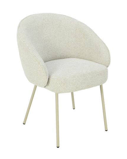 Cleo Eetkamerstoel - Beige - Chenille