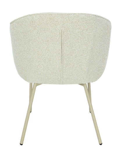 Cleo Eetkamerstoel - Beige - Chenille