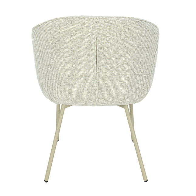 Cleo Eetkamerstoel - Beige - Chenille