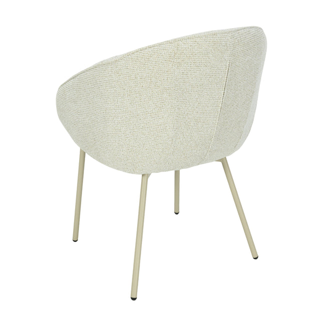 Cleo Eetkamerstoel - Beige - Chenille