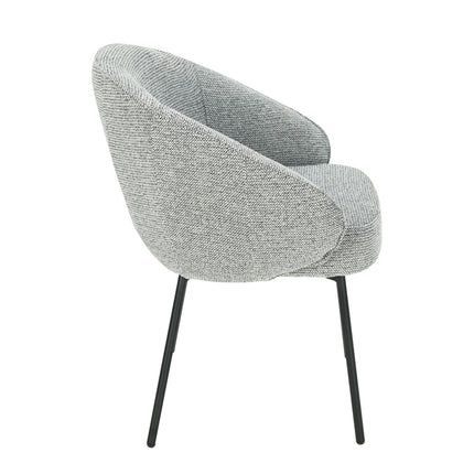 Chaise de salle à manger Cleo - Gris - Chenille
