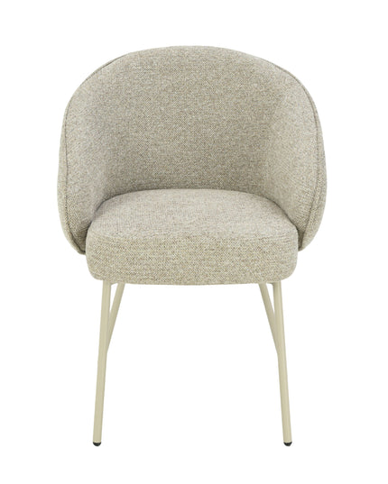 Cleo Eetkamerstoel - Taupe - Chenille