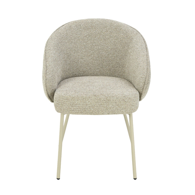 Cleo Eetkamerstoel - Taupe - Chenille