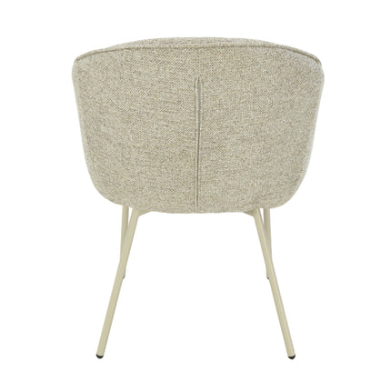 Chaise de salle à manger Cleo - Taupe - Pieds beiges