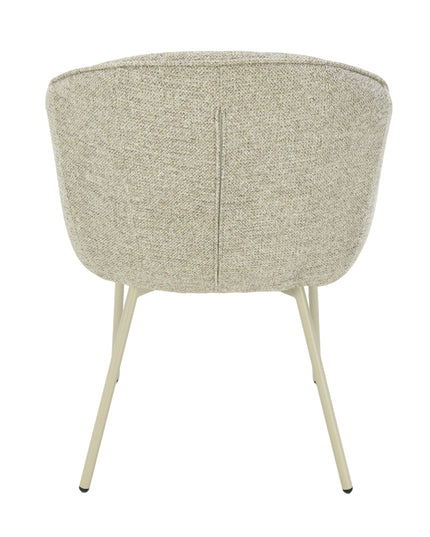 Cleo Eetkamerstoel - Taupe - Chenille