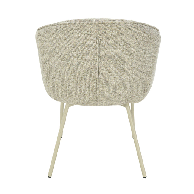 Cleo Eetkamerstoel - Taupe - Chenille