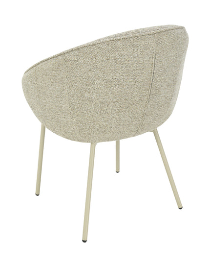 Cleo Eetkamerstoel - Taupe - Chenille