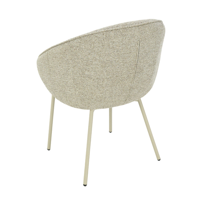 Cleo Eetkamerstoel - Taupe - Chenille
