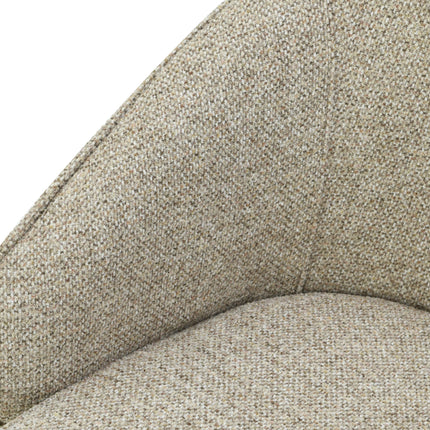 Chaise de salle à manger Cleo - Taupe - Pieds beiges