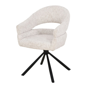 Clover Draaistoel - Beige - Chenille