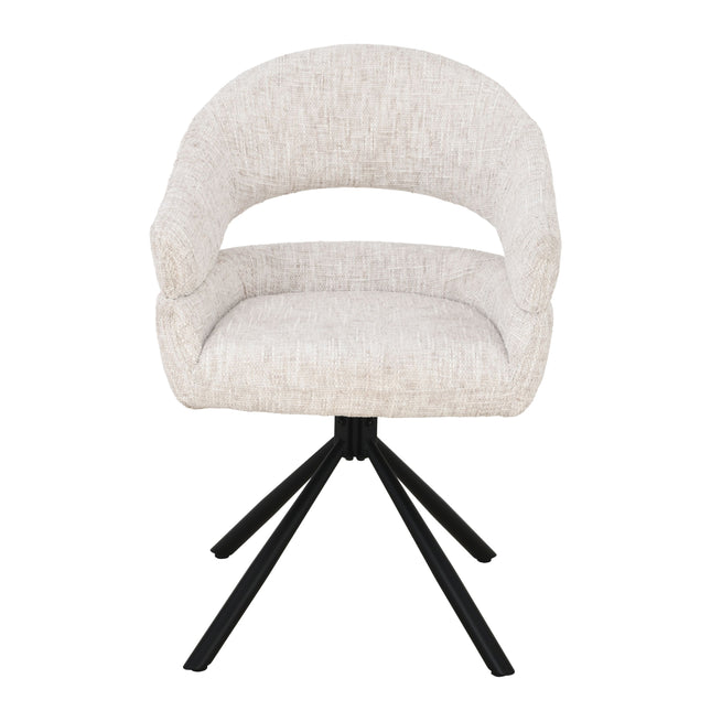 Clover Draaistoel - Beige - Chenille