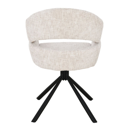 Clover Draaistoel - Beige - Chenille