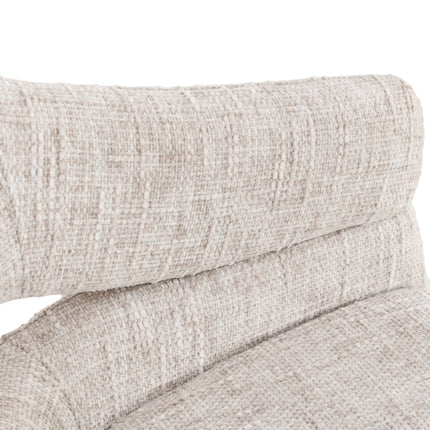 Clover Draaistoel - Beige - Chenille