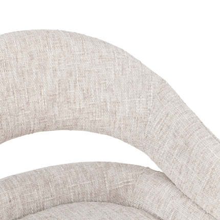 Clover Draaistoel - Beige - Chenille
