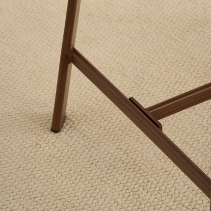 Jane Barhocker - Beige - Walnussbeine