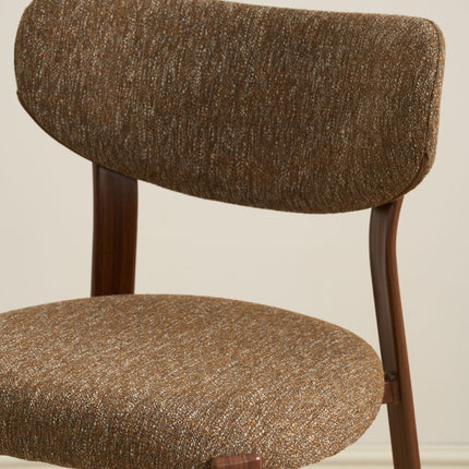 Jane Barhocker - Braun - Walnussbeine