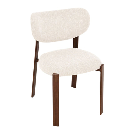 Jane Esszimmerstuhl – Beige-Walnuss