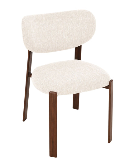 Jane Eetkamerstoel - Beige Walnoot