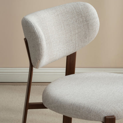 Jane Esszimmerstuhl – Beige-Walnuss