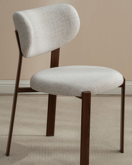 Jane Eetkamerstoel - Beige Walnoot