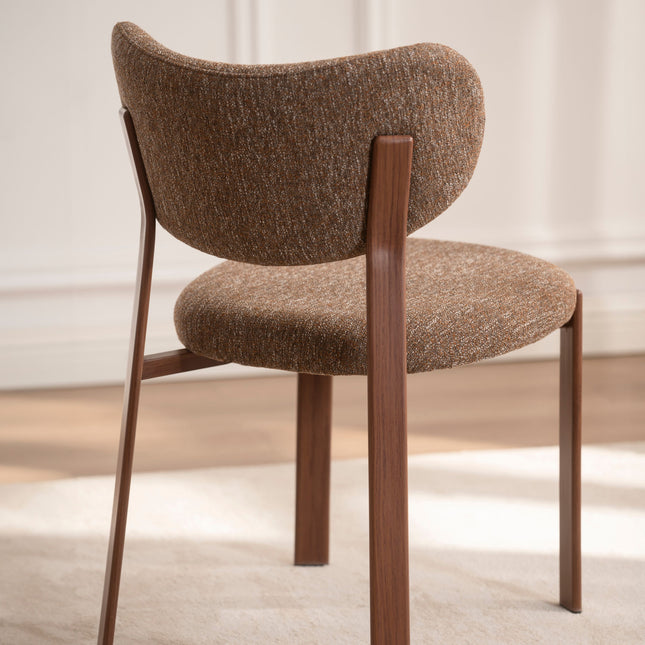 Jane Eetkamerstoel - Bruin Walnoot