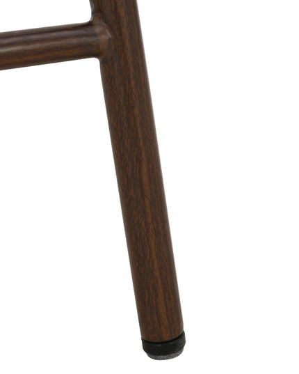 Jenna Barstoel - Beige - Walnoot Poten