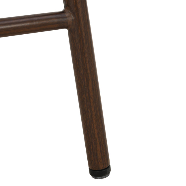 Jenna Barstoel - Beige - Walnoot Poten