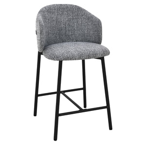 Jenna Barstoel - Grijs - Zwarte Poten