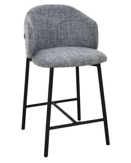 Jenna Barstoel - Grijs - Zwarte Poten