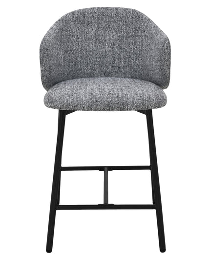 Jenna Barstoel - Grijs - Zwarte Poten