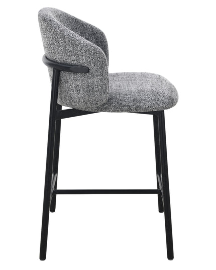 Jenna Barstoel - Grijs - Zwarte Poten